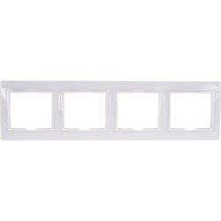 Горизонтальная четырехместная рамка Generica КВАРТА - фото 14880121