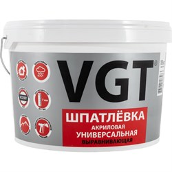 Универсальная акриловая шпаклевка для наружных и внутренних работ VGT 57645 - фото 14881641