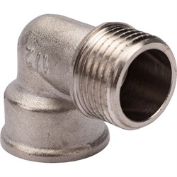 Латунный никелированный угольник STI 00000000767 - фото 14882184