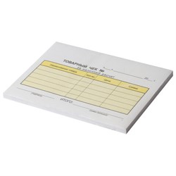 Бланк / товарный чек 2-слойный самокопирующийся, А6 100х147 мм, КОМПЛЕКТ 5 книжек по 50 шт., STAFF, 130288 - фото 14883251