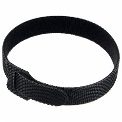 Хомуты-липучки 200x11 мм на основе ленты Velcro, CABLEXPERT, черные (12 шт.), VT-200x11BK - фото 14896329