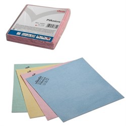 Салфетка VILEDA "ПВАмикро", КОМПЛЕКТ 5 шт., искусственная замша, красная, 35х38 см, 143591 - фото 14896353