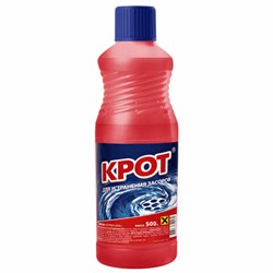 Средство для прочистки канализационных труб 500 мл КРОТ, 4000018 - фото 14907308