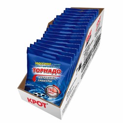 Средство для прочистки канализационных труб в гранулах 70 г, КРОТ "Торнадо", активные гранулы, 4000029 - фото 14907310