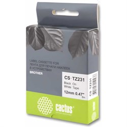 Ленточный картридж для brother 1010/1280/1280vp/2700vp CACTUS tze-231 - фото 14912819