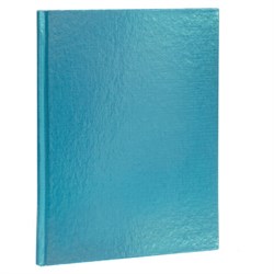 Блокнот А5 167х216 мм, 80 л., твёрдый, бумвинил "METALLIC", клетка, блок 5 цв., HATBER, мята, 084776, 80ББ5В1 - фото 14922789