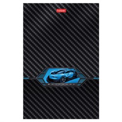 Блокнот А5 96 л., на скобе, картон, клетка, глянцевая ламинация, HATBER, AutoCarbon, 086107, 96Б5лВ1_29380 - фото 14922800