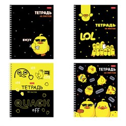 Тетрадь А5 48 л., HATBER гребень, клетка, выборочный лак, "Мы - утята!" (микс в спайке), 079683, 48Т5вмВ1гр - фото 14922894