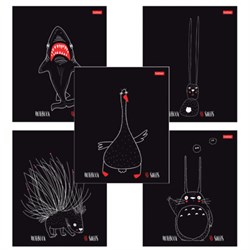 Тетрадь А5 48 л., HATBER скоба, клетка, обложка картон, "Нескучные герои" (микс в спайке), 088361, 48Т5В1 - фото 14922918