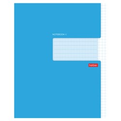 Тетрадь А5 48 л., HATBER скоба, клетка, обложка картон, "Синяя", 074511, 48Т5В1_27561 - фото 14922921
