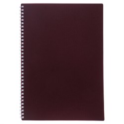 Тетрадь обложка пластик, А4, 80 л., гребень, клетка, HATBER, "VELVET" Бордо, 081564, 80Т4В1гр_01606 - фото 14922948