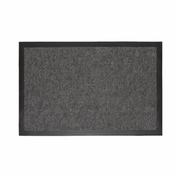 Коврик придверный 40х60 см, СЕРЫЙ, влаго-грязезащитный, 300 г/м2, мелкий рубчик, PRIMILA (ПРИМИЛА) STANDARD, 701018 - фото 14923676