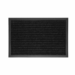Коврик придверный 90х150 см, ЧЕРНЫЙ, влаго-грязезащитный, 450 г/м2, ребристый, PRIMILA (ПРИМИЛА) EXTRA, 701031 - фото 14923689