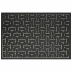 Коврик придверный 60х90 см, ЧЕРНЫЙ, грязезащитный, 430 г/м2, фактурный рисунок АЛМАЗ, ЛЮБАША, 701054 - фото 14923712