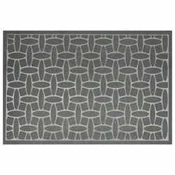 Коврик придверный 60х90 см, СЕРЫЙ, грязезащитный, 430 г/м2, фактурный рисунок АЛМАЗ, ЛЮБАША, 701055 - фото 14923713