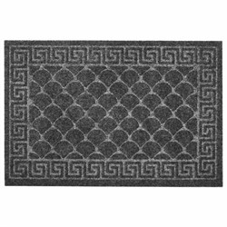 Коврик придверный 60х90 см, СЕРЫЙ, грязезащитный, 430 г/м2, фактурный рисунок ЧЕШУЙКИ, ЛЮБАША, 701061 - фото 14923719