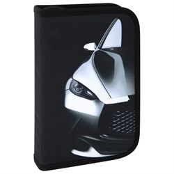 Пенал BRAUBERG с наполнением, 1 отделение, 1 откидная планка, 24 предмета, 21х14 см, "Fast car", 270724 - фото 14924599