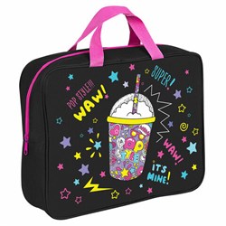 Папка на молнии с ручками BRAUBERG А4, 1 отделение, полиэстер, 80 мм, "Pop style", 271480 - фото 14924605