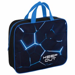 Папка на молнии с ручками BRAUBERG А4, 1 отделение, полиэстер, 80 мм, "Digital lava", 272182 - фото 14924633