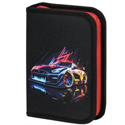 Пенал BRAUBERG, 1 отделение, полиэстер, 21х14 см, "Neon drift", 272329 - фото 14924642