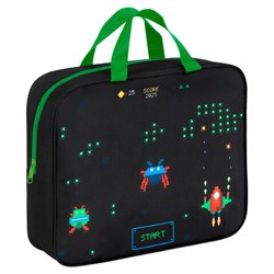 Папка на молнии с ручками BRAUBERG А4, 1 отделение, полиэстер, 80 мм, "Space strike", 273306 - фото 14927275