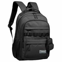 Рюкзак HEIKKI FUSION (ХЕЙКИ) универсальный, 2 отделения, отделение для ноутбука, c КОШЕЛЬКОМ, черный, 44х31х14 см, 273866 - фото 14927455