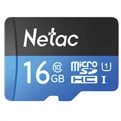 Карта памяти microSDHC 16 ГБ NETAC P500 Standard, UHS-I U1,80 Мб/с (class 10), адаптер, NT02P500STN-016G-R - фото 14927615