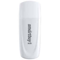 Флеш-диск 8 GB SMARTBUY Scout USB 2.0, белый, SB008GB2SCW - фото 14927616