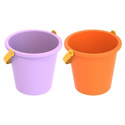 Ведро детское непрозрачное, пластиковое, 16,5x16,5x15 см, НОРДПЛАСТ, 109/1 - фото 14931703