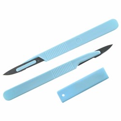 Скальпель хирургический одноразовый, размер лезвия №10, КПИ - фото 14937029