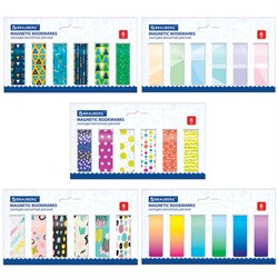 Закладки для книг МАГНИТНЫЕ, "GEOMETRY", набор 30 шт., 60x20 мм, BRAUBERG, 113177 - фото 14945140