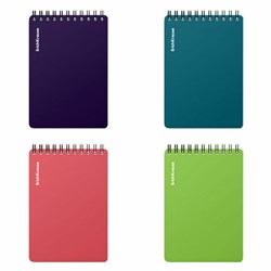 Блокнот МАЛЫЙ ФОРМАТ А6, 102х146 мм, 80 л., гребень, пластик, клетка, ERICH KRAUSE, "Reef", 63649 - фото 14945188