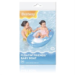 Надувная лодочка "Подводный мир" с окошком, 102х69 см, 3-6 лет, BESTWAY, 34037 - фото 14948597