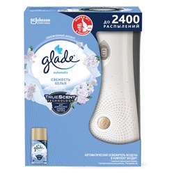 Освежитель воздуха диспенсер автоматический со сменным баллоном 269 мл, GLADE "Свежесть белья", 864988 - фото 14948641