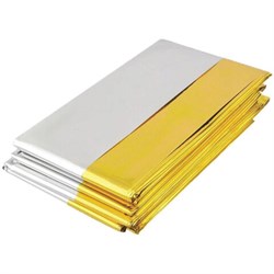 Термоодеяло/покрывало изотермическое серебро/золото спасательное 160х210 см, DASWERK (ДАСВЕРК), 630841 - фото 14956973