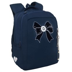 Рюкзак GRIZZLY школьный, анатомическая спинка, 2 отделения, для девочек, "VELVET BOW", 39х26х17 см, RG-566-5/2 - фото 14959457