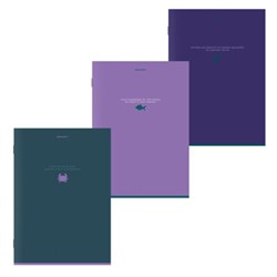 Тетрадь А4, 96 л., BRAUBERG, скоба, клетка, глянцевый лак, "Monocolor", (микс в спайке), 405322 - фото 14959472