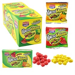 Жевательные конфеты "Кисломания дабл фрукт" арбуз и ананас, 14 г, КАНДИ КЛАБ, CHW041 - фото 14959515