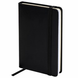 Скетчбук, слоновая кость+белая 140 г/м2, 90х140 мм, 80 л., КОЖЗАМ, резинка, BRAUBERG ART CLASSIC, черный, 116871 - фото 14960645