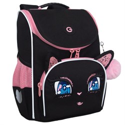 Ранец GRIZZLY анатомическая спинка, с мешком для обуви, для девочек, "SPARKLING EYES", 33х25х13 см, RAm-584-4/1 - фото 14960677