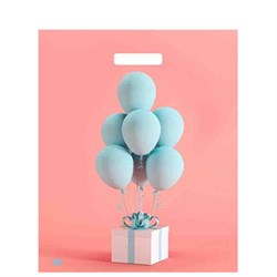 Пакет с вырубной ручкой ПВД, 45х38 см, "Воздушный сюрприз", 60 мкм, н00255515 - фото 14960774