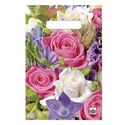 Пакет с вырубной ручкой ПВД, 30х20 см, "Лирика", 30 мкм, н00229624 - фото 14960783