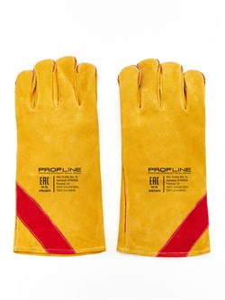 Перчатки спилковые утепленные термозащитные ProfLineLeader - фото 14965098