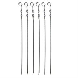 Шампур угловой, размер 550х10х1 мм, нержавеющая сталь, 701734 - фото 14968295