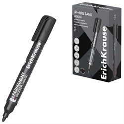 Маркер перманентный с жидкими чернилами ERICH KRAUSE LP-600 "Tank Liquid", ЧЕРНЫЙ, 2,5 мм, 48769 - фото 14982867