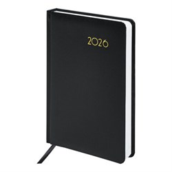 Ежедневник датированный 2026, А5, 138x213 мм, BRAUBERG "Select", балакрон, черный, 117086 - фото 14988550