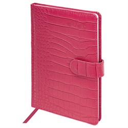 Еженедельник датированный 2026 А5 145х215 мм, BRAUBERG "Party", под кожу, розовый, 117176 - фото 14988621