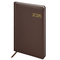 Еженедельник датированный 2026, А5, 145х215 мм, BRAUBERG "Select", балакрон, коричневый, 117183 - фото 14988628