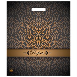 Пакет с вырубной ручкой ПВД, 42х48 см, "Перфекто Бисмарк", 90 мкм, н00244241 - фото 14996690