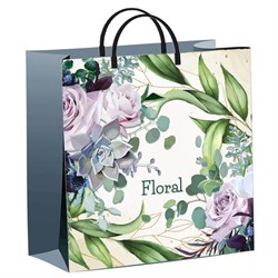 Пакет с пластиковой ручкой, мягкий пластик, 30х30 см, "Нежное очарование" 140 мкм, н00224310 - фото 14996695